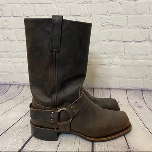 FRYE Men’s Harness Boots 13 brown leather